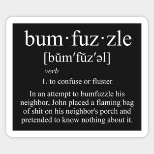 Bumfuzzle Definition Sticker